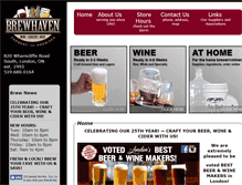 Tablet Screenshot of brewhaven.on.ca
